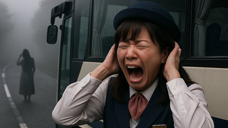 怖がりなバスガイドさん