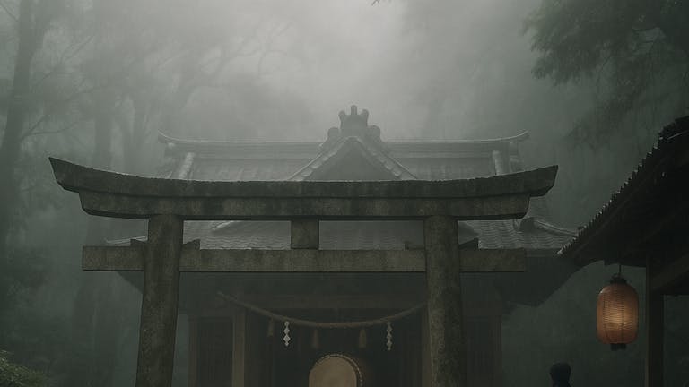 神社の太鼓の音