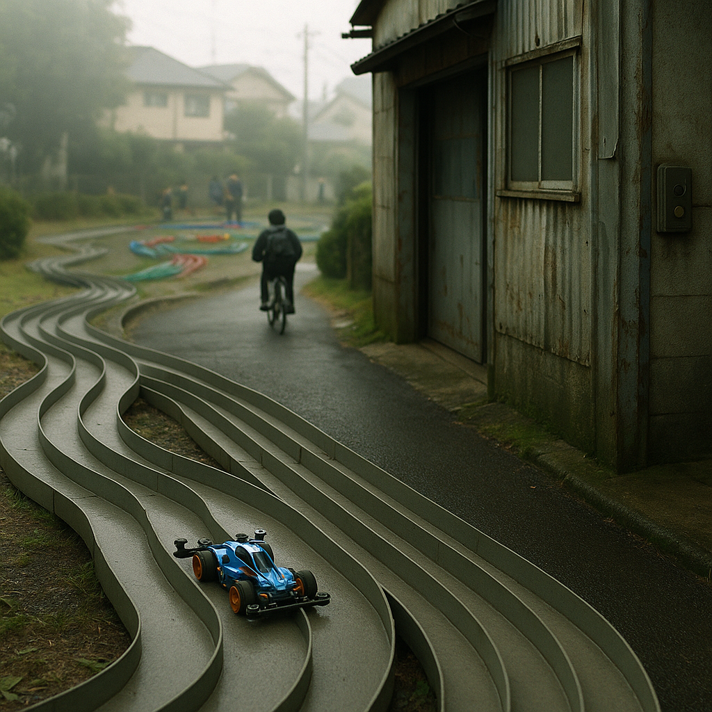 ミニ四駆での出会い①（ミニ四駆サーキット場）のイメージ