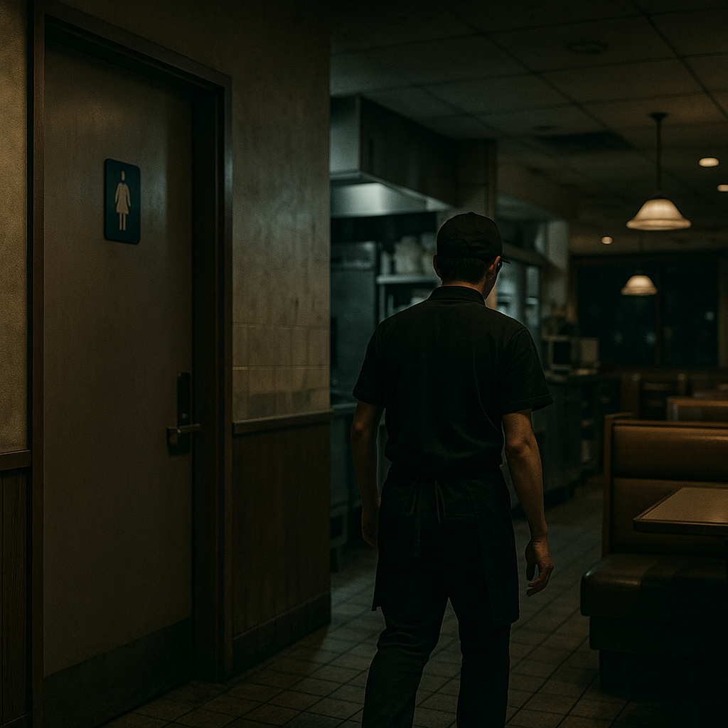 ファミレスの深夜帯のイメージ