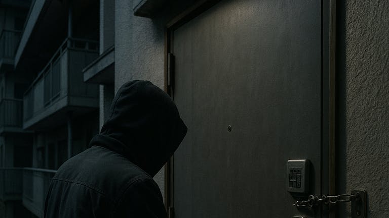 アパートの不審者